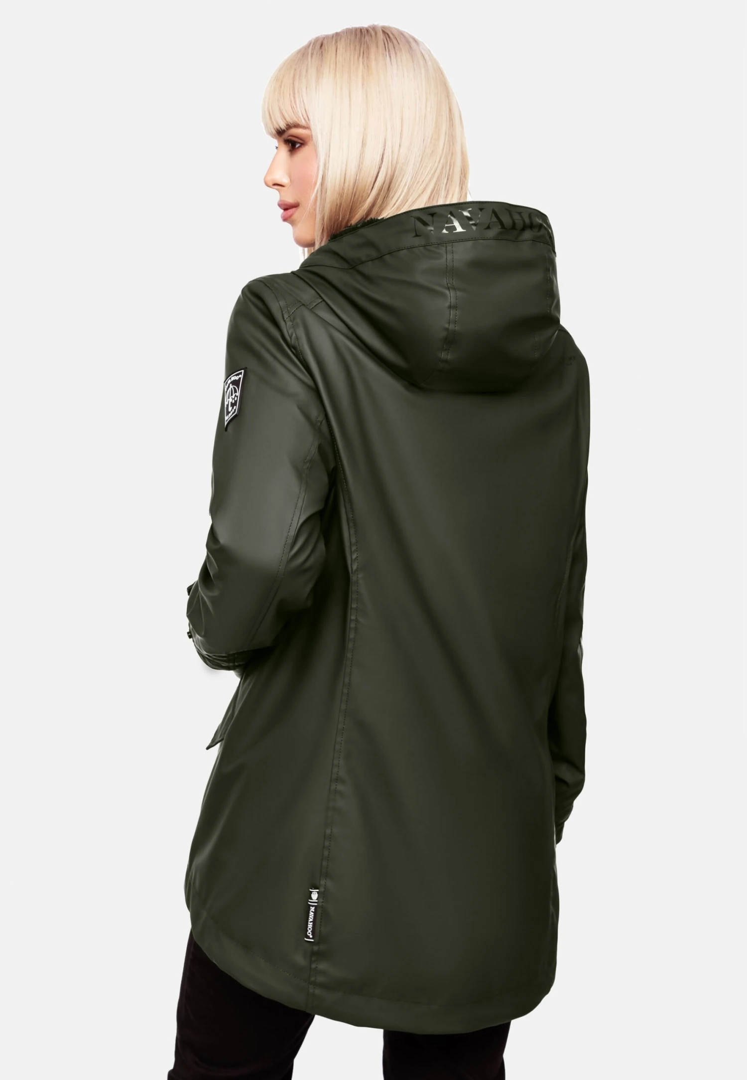 Navahoo Lindraa - Winterjas - Dark Olive 4 Navahoo Lindraa - Winterjas - Dark Olive - Afbeelding 2