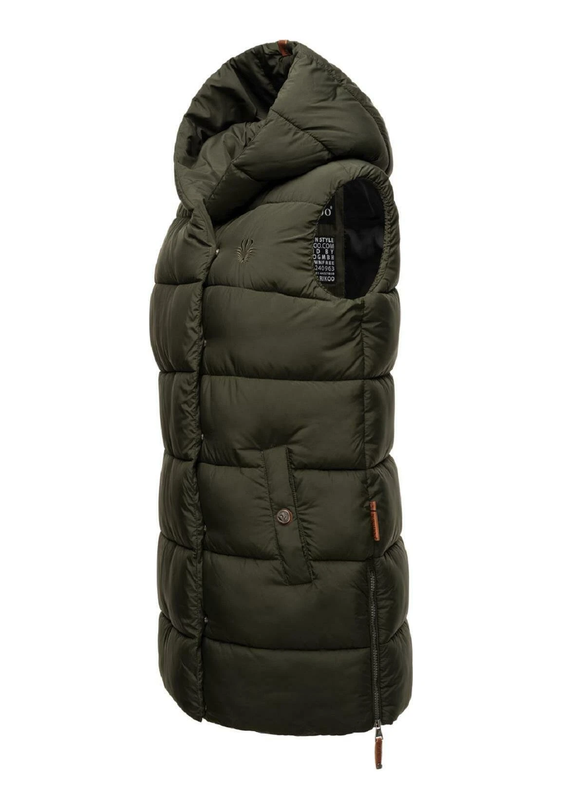 Navahoo Madilynaa - Bodywarmer - Dark Olive 5 Navahoo Madilynaa - Bodywarmer - Dark Olive - Afbeelding 3