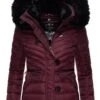 Navahoo Winterjas - Dark Red Melange -Navahoo 53aca9d4782e4ab786164e30da695b60