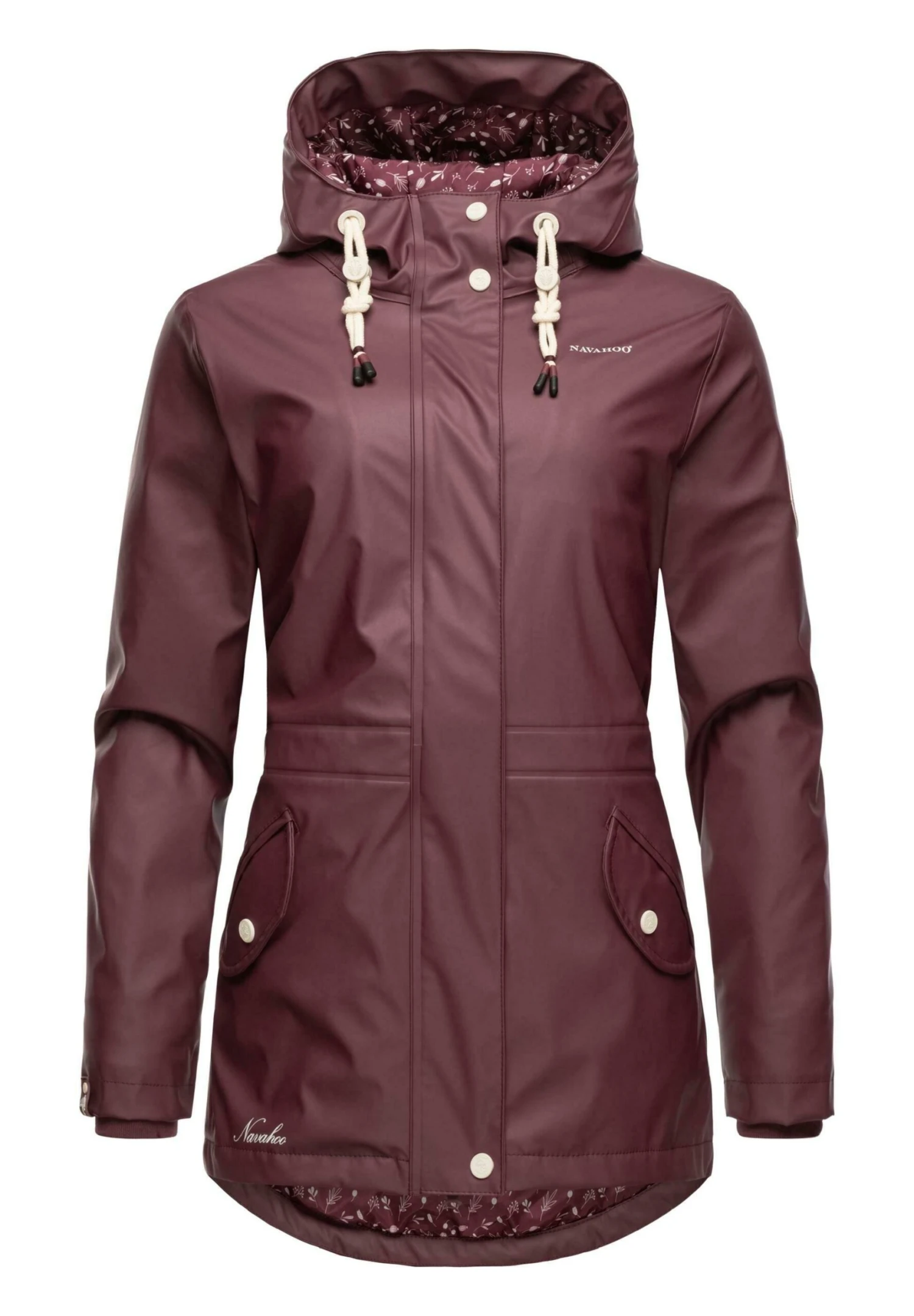 Navahoo Ocean Heart - Parka - Dark Red Melange 3 Navahoo Ocean Heart - Parka - Dark Red Melange