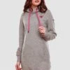 Navahoo Jurk - Grey Melange 1 Navahoo Jurk - Grey Melange -Navahoo 7de61e1fb4024d68b1b84d8e9ec28382