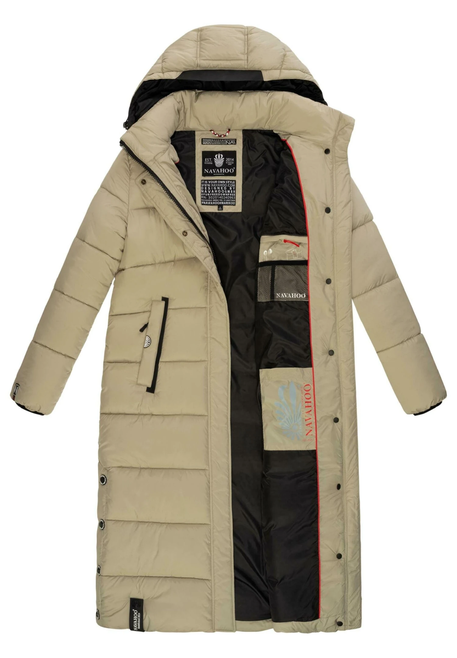 Navahoo Isalie - Winterjas - Pebble Grey 9 Navahoo Isalie - Winterjas - Pebble Grey - Afbeelding 7