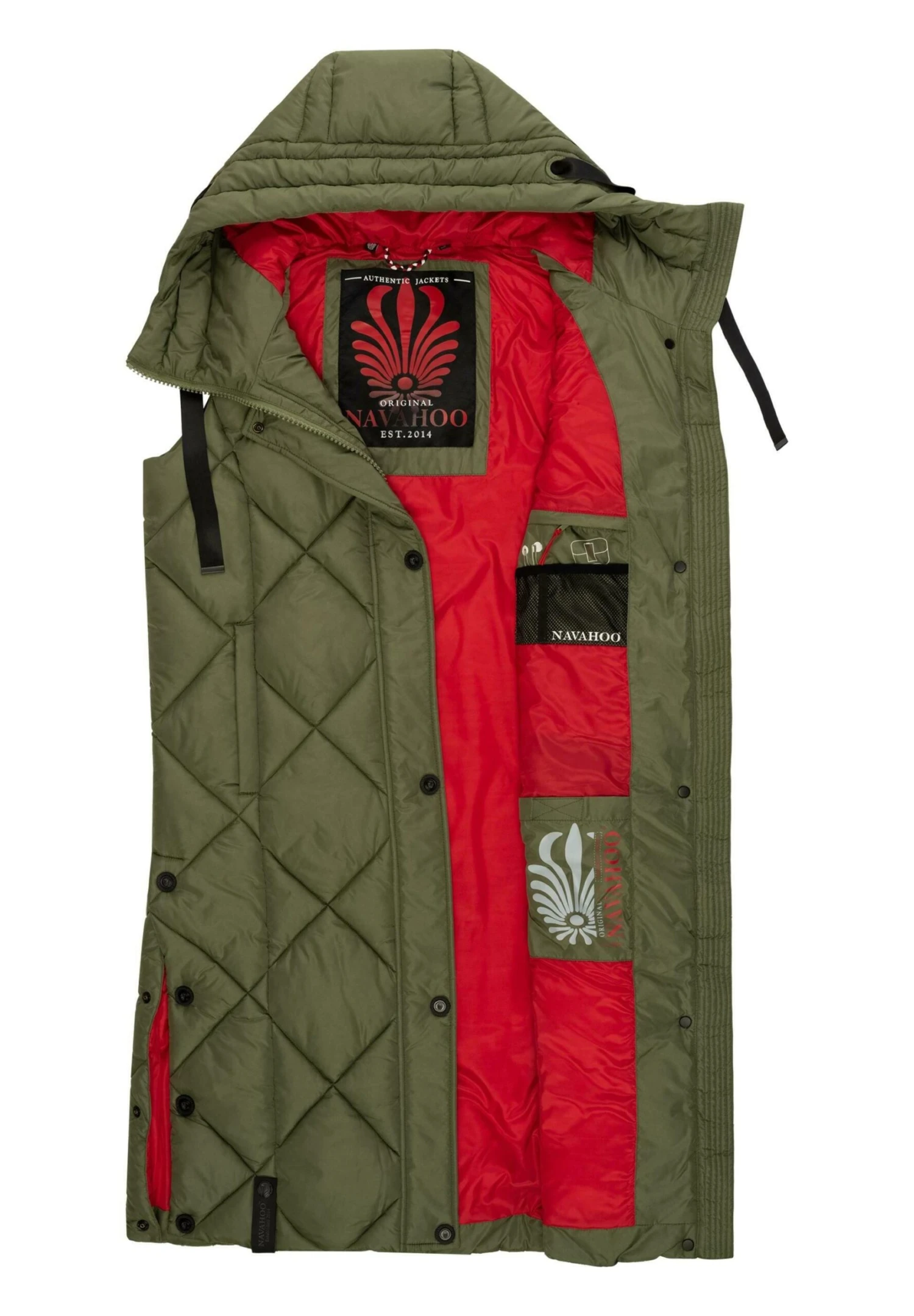 Navahoo Schnuckel - Bodywarmer - Olive 5 Navahoo Schnuckel - Bodywarmer - Olive - Afbeelding 3