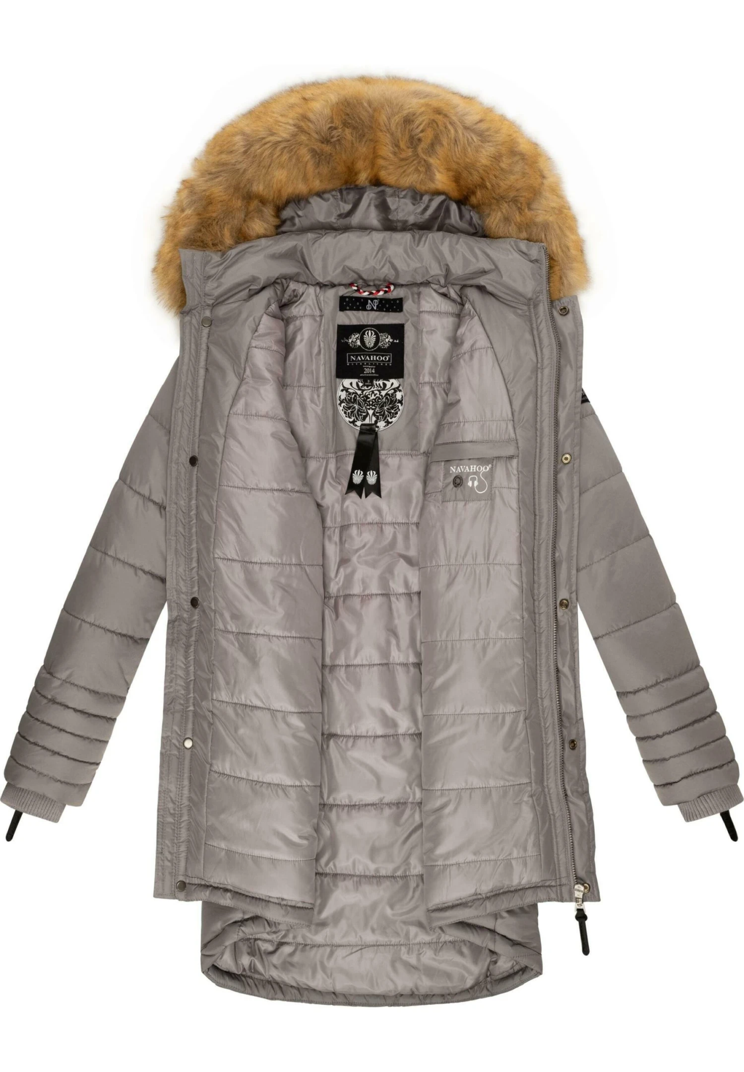 Navahoo Papaya - Winterjas - Zinc Grey 5 Navahoo Papaya - Winterjas - Zinc Grey - Afbeelding 3