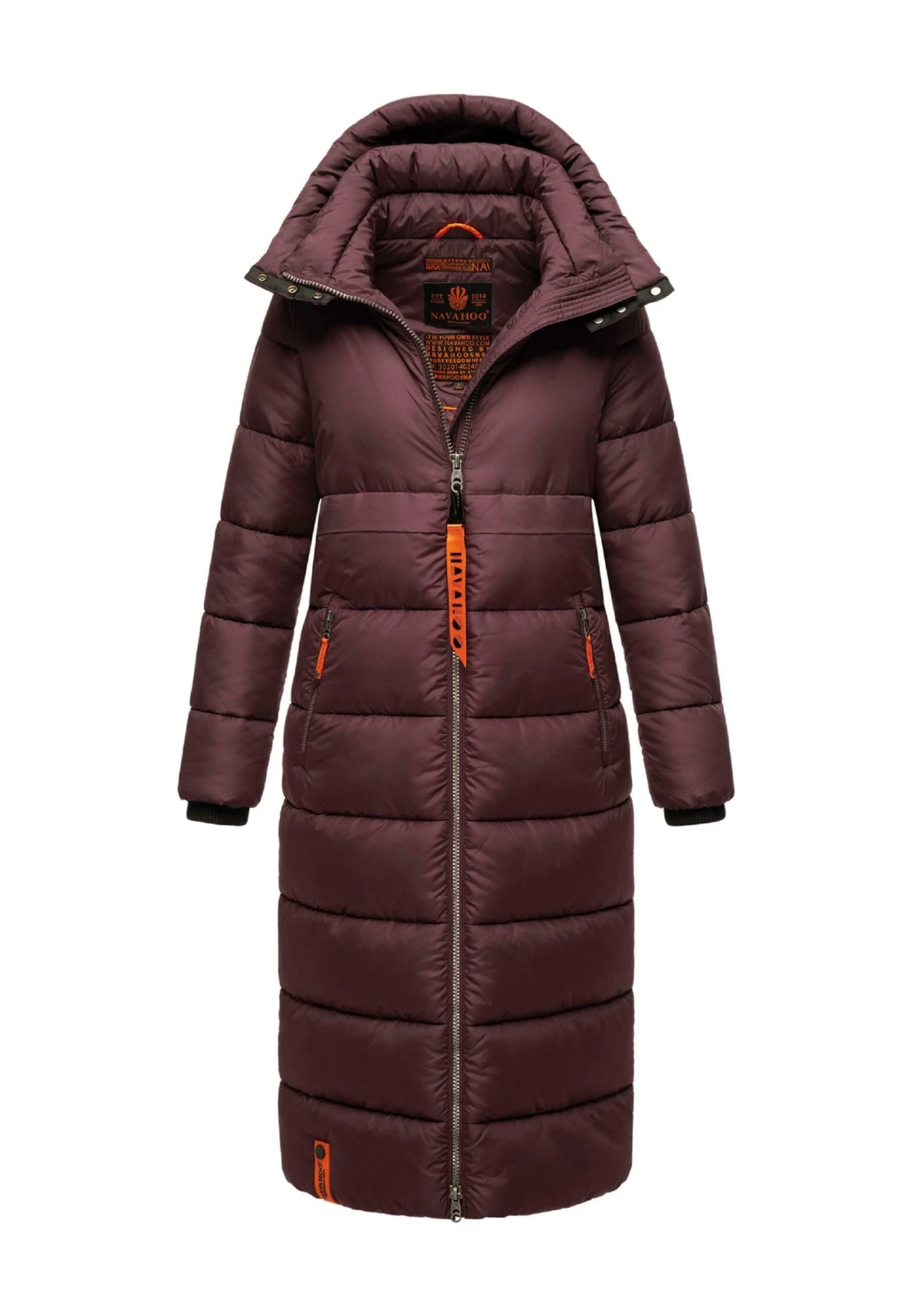 Navahoo Kristallblume - Winterjas - Dark Red Melange 3 Navahoo Kristallblume - Winterjas - Dark Red Melange