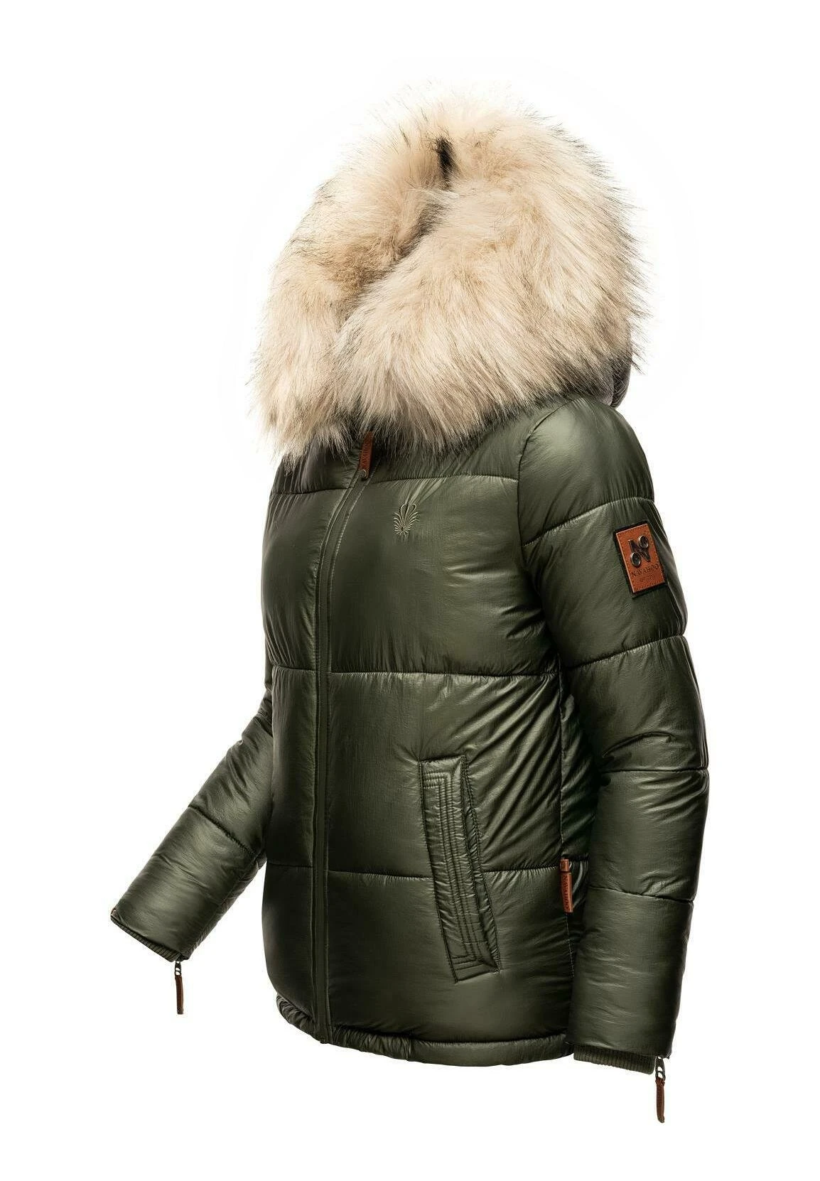 Navahoo Tikunaa - Winterjas - Olive 4 Navahoo Tikunaa - Winterjas - Olive - Afbeelding 2