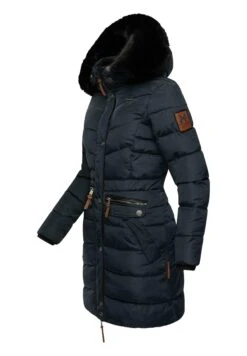 Navahoo Paula - Winterjas - Blue With Black Fur -Navahoo a62bb80bf7604b0795424a80b2d50a5b