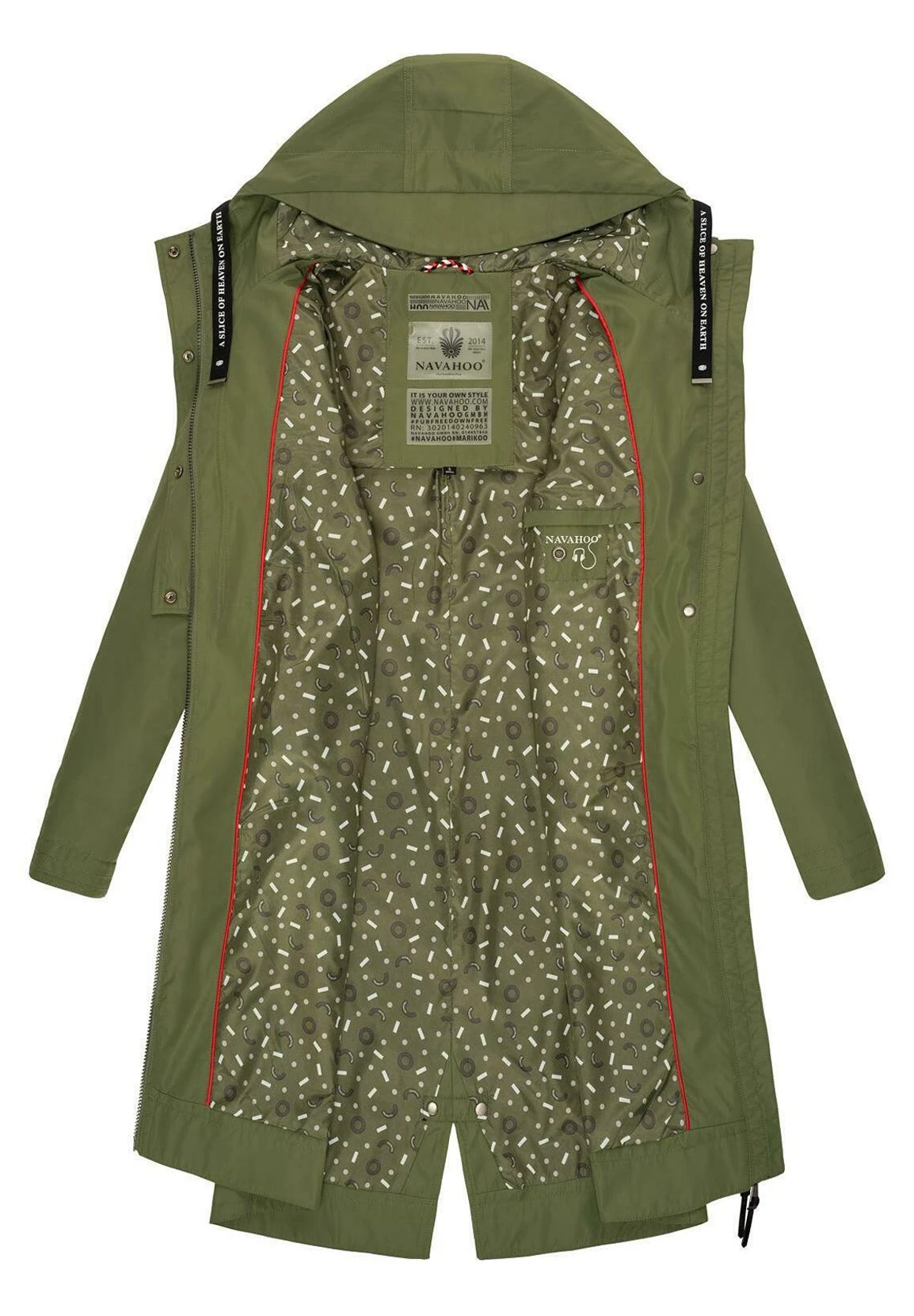 Navahoo Josinaa - Parka - Olive 6 Navahoo Josinaa - Parka - Olive - Afbeelding 4