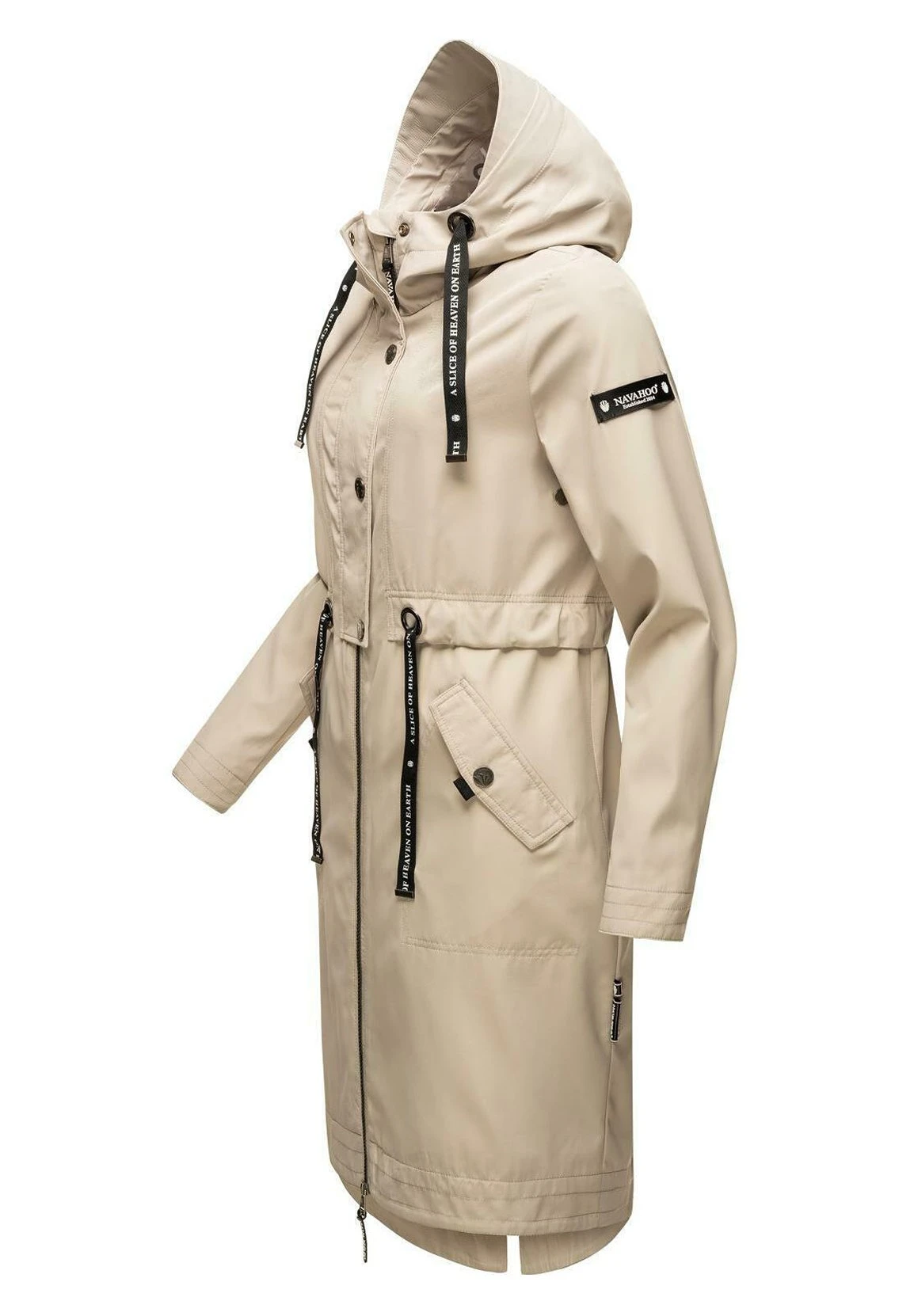 Navahoo Josinaa - Parka - Light Grey Melange 4 Navahoo Josinaa - Parka - Light Grey Melange - Afbeelding 2