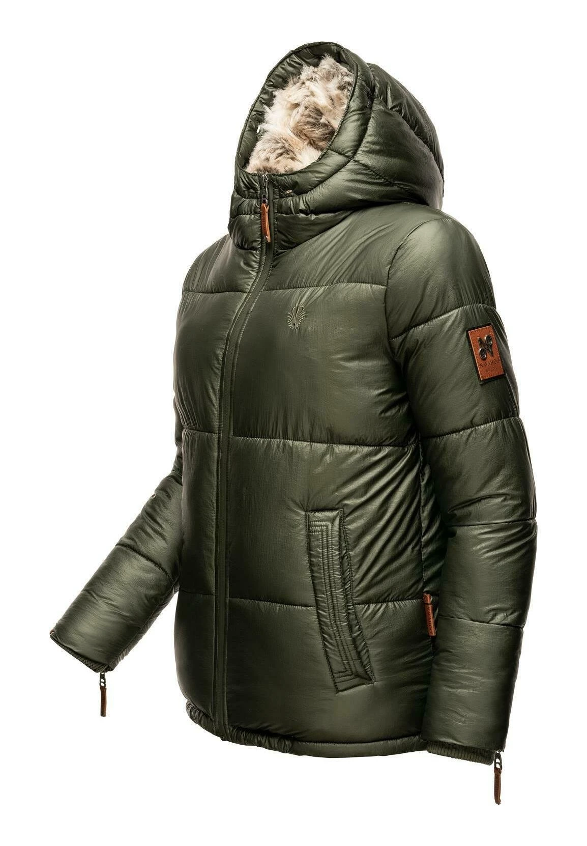 Navahoo Tikunaa - Winterjas - Olive 7 Navahoo Tikunaa - Winterjas - Olive - Afbeelding 5